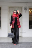 کت مخمل سوزن دوزی زنانه دخترانه