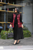 کت مخمل سوزن دوزی زنانه دخترانه