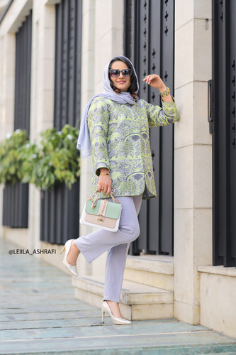 کت ژاکارد اندامی