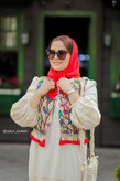 جلیقه سوزن دوزی هندی زنانه دخترانه استرکشی شده طرح پرنده